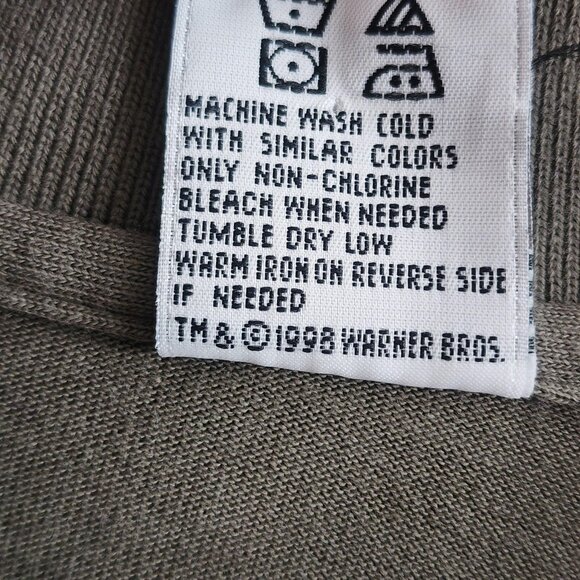 Vintage Speedy Gonzales Shirt Mens Medium Warner Bros Polo Cartoon 90s - Picture 4 of 8